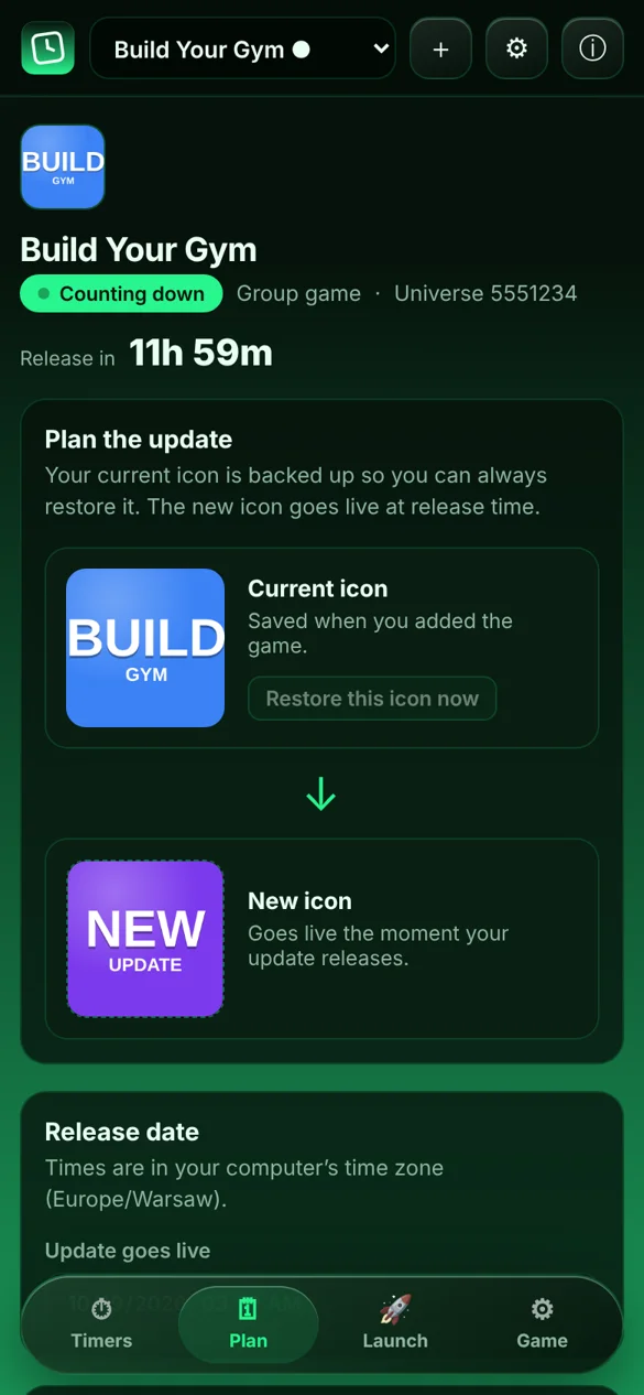 RoIcon on Android: plan