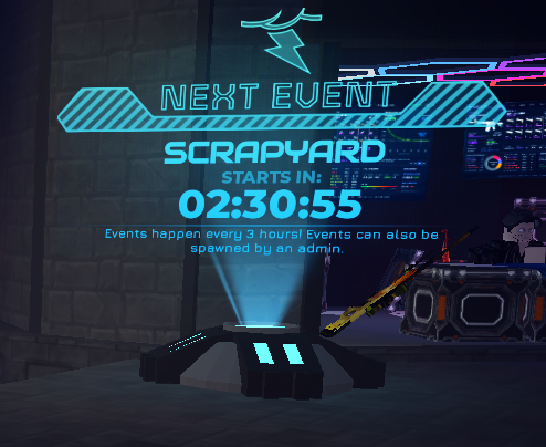 Automatic event countdown for the Scrapyard event