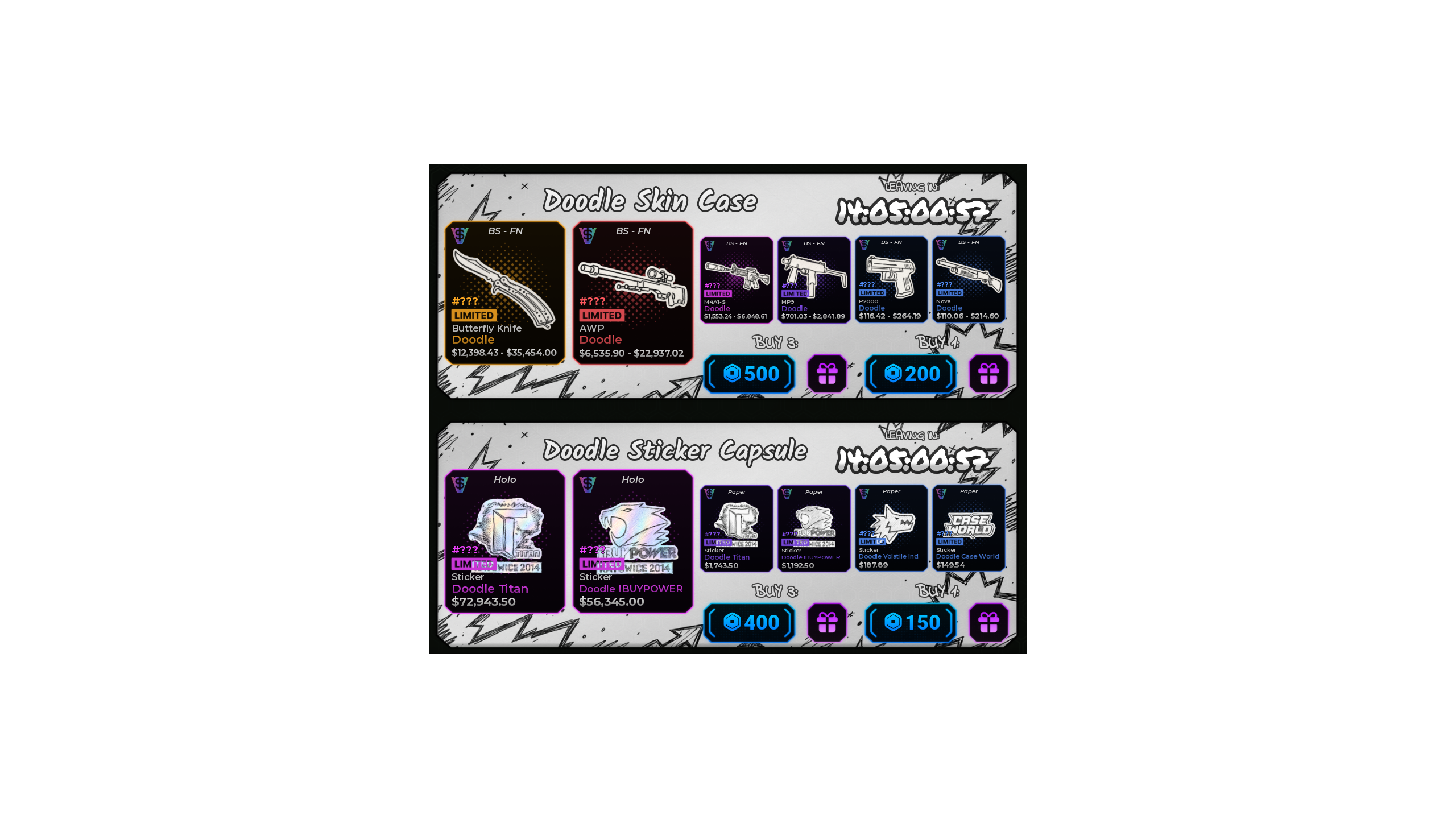 Preview of the Doodle exclusive collection